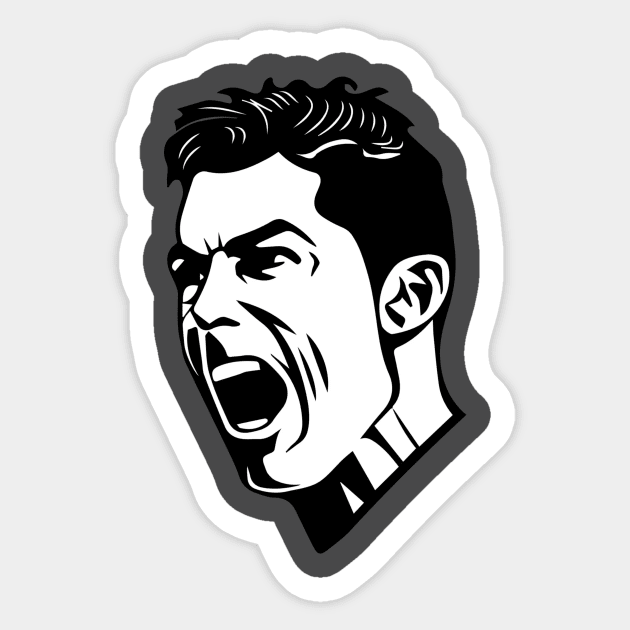 Cr7 The Goat Ronaldo Sticker Teepublic